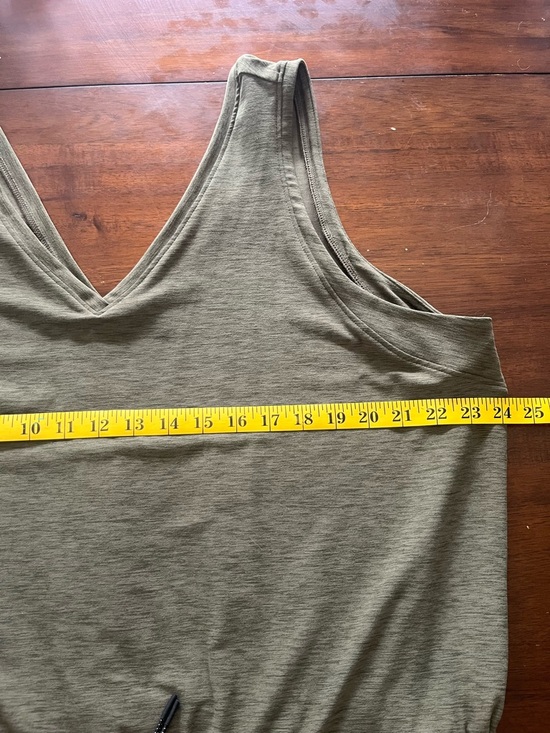 Old Navy XXL Tall Olive Green Sleeveless V-Neck Drawstring Jumpsuit NWOT - Picture 6 of 6